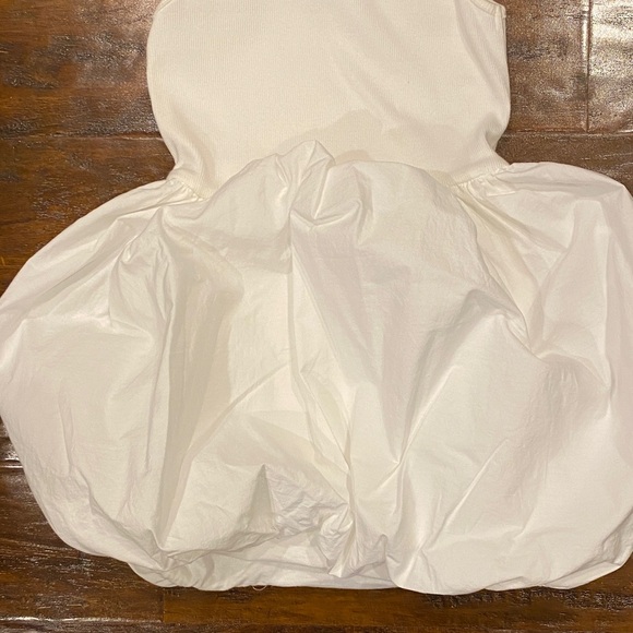 Zara Kids Crisp White Sleeveless Bubble Dress Size Girls 8 - Picture 8 of 9
